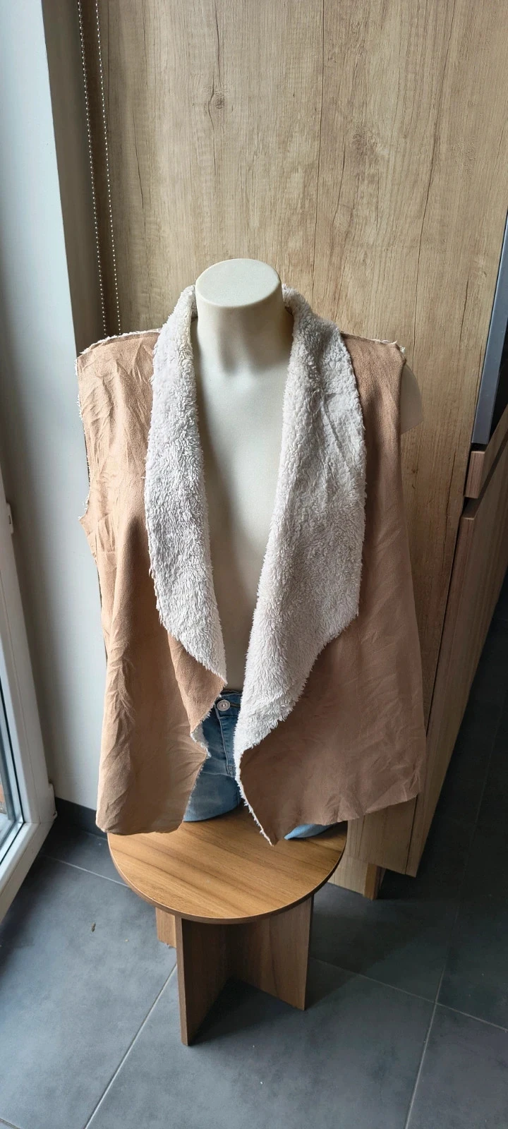 Gap Teddy Gilet L – Soft, Warm & Timeless | Beige | Size L – photo 8